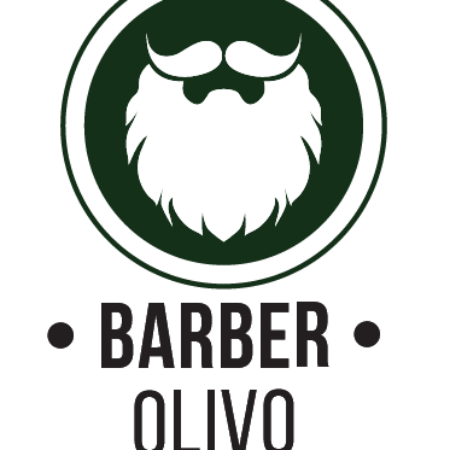 Barber shop logo variant dark