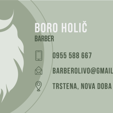 Barber shop business card back